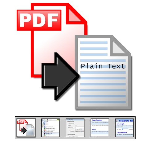 Click to launch "PDF to Text Converter" feature tour...