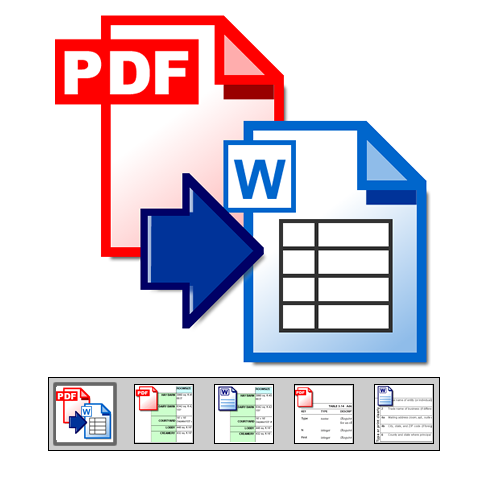 Click to launch "Extract Tables from PDF to Word" feature tour...